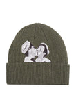 Green Kissing Beanie by LINDER