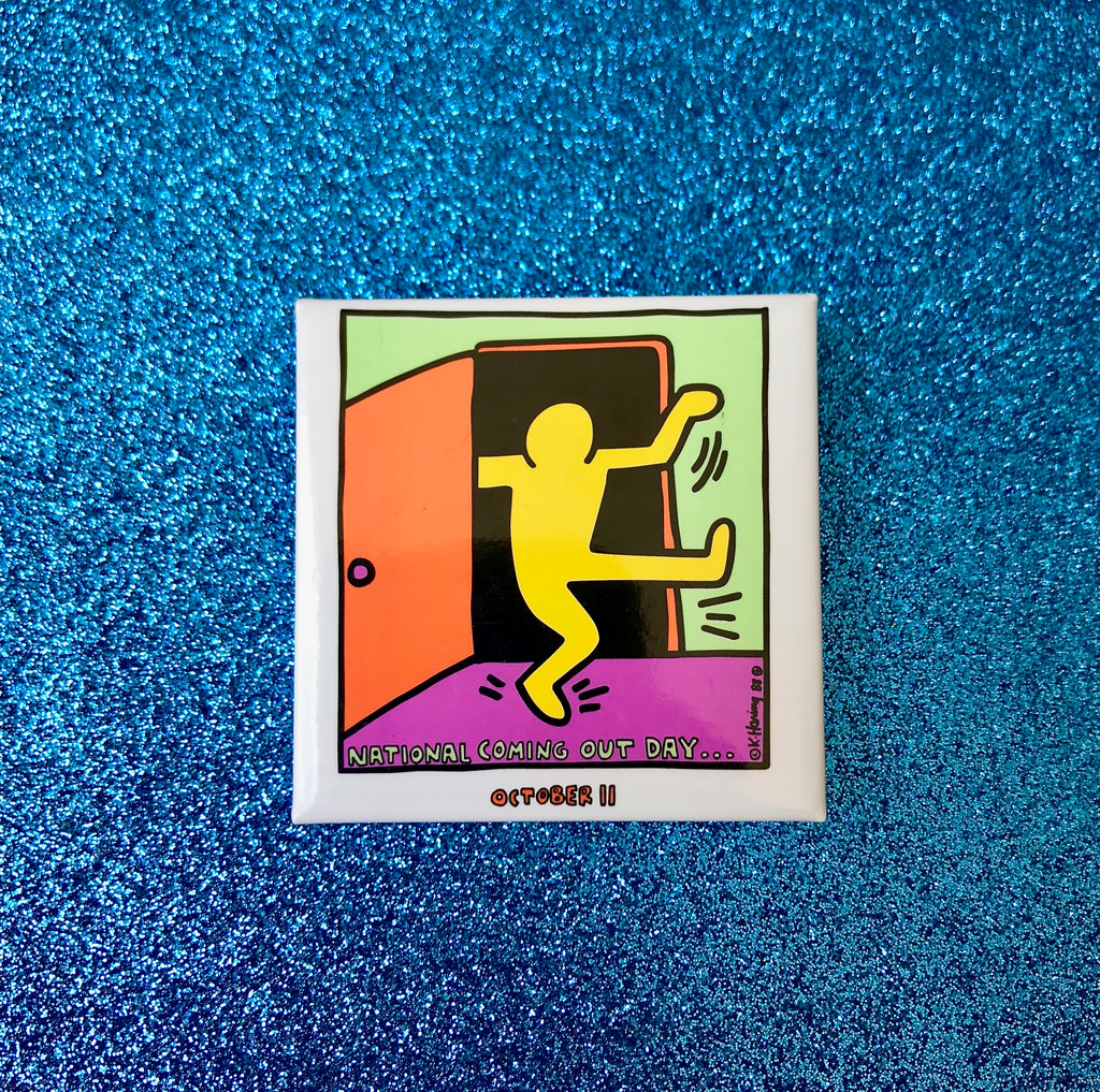 Keith Haring National Coming Out Day Button