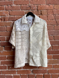 Tanner Fletcher Inez Patchwork Crochet Shirt