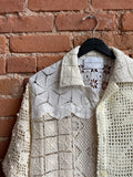 Tanner Fletcher Inez Patchwork Crochet Shirt