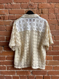 Tanner Fletcher Inez Patchwork Crochet Shirt