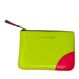 COMME DES GARÇONS SUPER FLUO YELLOW / ORANGE ZIP POUCH