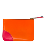 COMME DES GARÇONS SUPER FLUO YELLOW / ORANGE ZIP POUCH