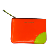 COMME DES GARÇONS SUPER FLUO ORANGE / PINK ZIP POUCH