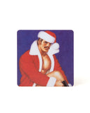 Tom of Finland Santa Daddy Wood Coaster