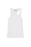 K.NGSLEY "ROMAIN" TANK TOP WHITE