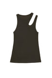 K.NGSLEY "ROMAIN" TANK TOP DARK OLIVE