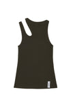 K.NGSLEY "ROMAIN" TANK TOP DARK OLIVE