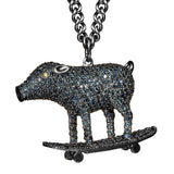 Bjarne Melgaard x Bjørg Saphhire Skatepig Necklace
