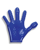 Oxballs Finger Fuck Textured Glove Flex Blue