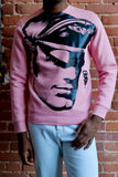 TOM OF FINLAND x WE ARE SPASTOR BIKER HEAD SWEATSHIRT - PINK