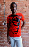 TOM OF FINLAND x WE ARE SPASTOR BIKER HEAD TEE - RED