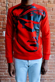 TOM OF FINLAND x WE ARE SPASTOR BIKER HEAD SWEATSHIRT - RED