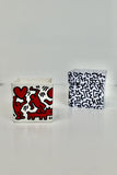 KEITH HARING "RED ON WHITE" SQUARE PERFUMED CANDLE