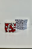 KEITH HARING "RED ON WHITE" SQUARE PERFUMED CANDLE