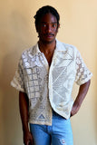 Tanner Fletcher Inez Patchwork Crochet Shirt