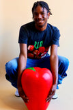 Giant Red Apple Stool by Third Drawer Down