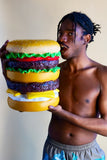 Giant Hamburger Stool by Third Drawer Down