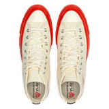 Comme Des Garçons Play Converse Chuck 70 High Top WHITE