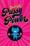 PUSSY POWER LESBIAN GREETING CARD