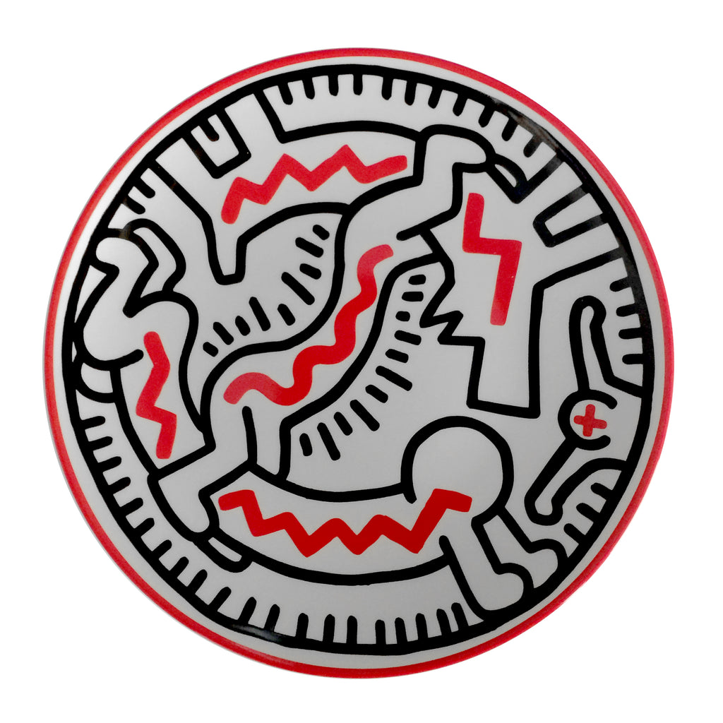 Keith Haring PORCELAIN PLATE "SILVER COLLECTION" #3