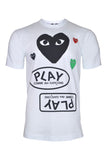 COMME des GARÇONS PLAY Remix WHITE T-SHIRT