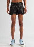 GMBH PLEATHER SHORTS WITH DOUBLE ZIPS