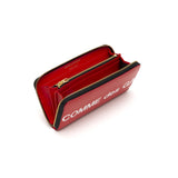 Comme des Garçons Huge Logo Zip Around Wallet (Red)