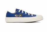 Comme Des Garçons Play Converse Half Heart Chuck 70 Low Sneakers (BLUE)