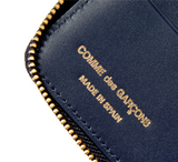 Comme des Garçons Full Zip Classic Navy Wallet