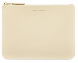 COMME DES GARÇONS CLASSIC LEATHER POUCH WALLET BEIGE