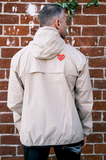 COMME des GARÇONS x K-WAY ANORAK HOODIE (BEIGE)