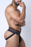 CELLBLOCK 13 TIGHT END PRIDE JOCKSTRAP - BLACK