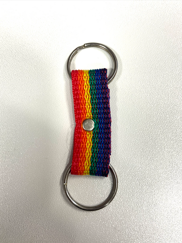 RAINBOW DOUBLE NYLON KEY CHAIN