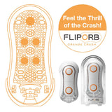 FLIP ORB by Tenga Stroker - Orange Crash