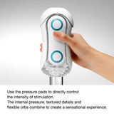 FLIP ORB by Tenga Stroker - Blue Rush / White