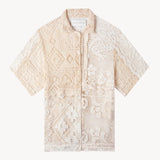 Tanner Fletcher Inez Patchwork Crochet Shirt