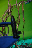 JOCK 11 Inch Dildo with Balls - Black