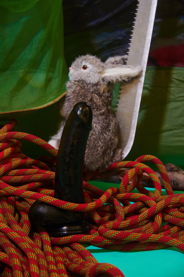 JOCK 8 Inch Dildo with Balls - Black