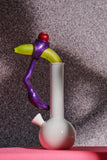 The Earl Cock and Ball Ring with Anal Plug - Purple