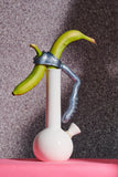 The Duke Cock and Ball Ring with Anal Plug -Pewter