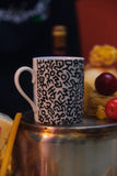 KEITH HARING PORCELAIN MUG BLACK PATTERN