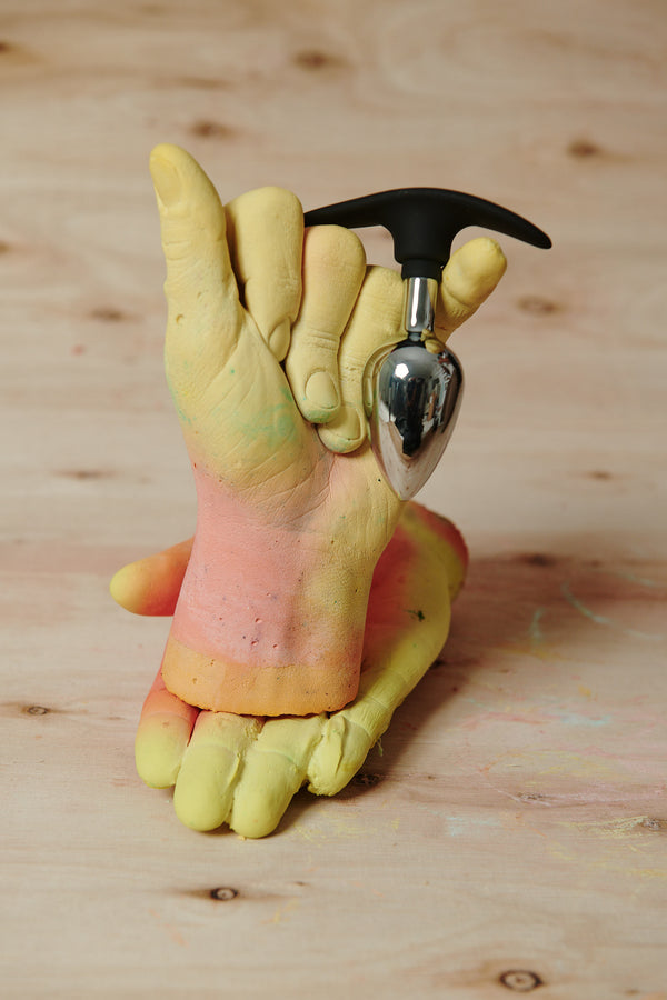 Dark Invader Metal and Silicone Anal Plug - Medium