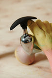 Dark Invader Metal and Silicone Anal Plug - Large