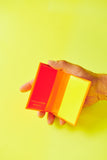 Comme des Garçons Super Fluo Light Orange Folded Small Wallet