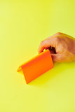 Comme des Garçons Super Fluo Light Orange Folded Small Wallet