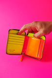 Comme des Garçons SUPER FLUO PINK ZIP Wallet