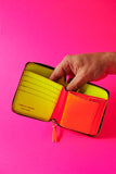 Comme des Garçons SUPER FLUO PINK ZIP Wallet