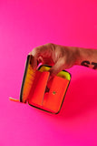 Comme des Garçons SUPER FLUO PINK ZIP Wallet