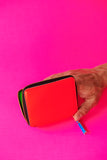 Comme des Garçons SUPER FLUO ORANGE ZIP Wallet